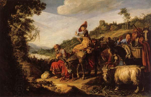 LASTMAN, Pieter Pietersz. Abraham on the Way to Canaan China oil painting art